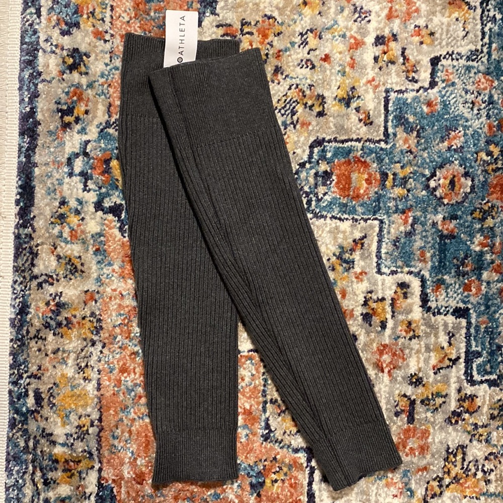 Athleta Gray Leg Warmers ONE SIZE